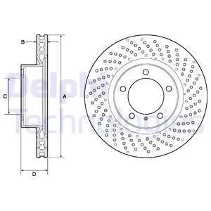 BG4781C Гальмівний диск DELPHI підбір по vin на Brocar