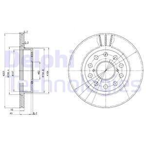 BG3268 Тормозной диск DELPHI подбор по vin на Brocar