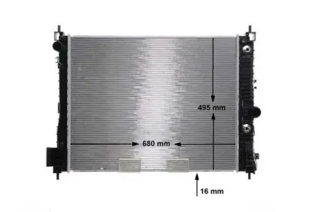CR2263000S Радіатор, система охолодження двигуна MAHLE / KNECHT подбор по vin на Brocar
