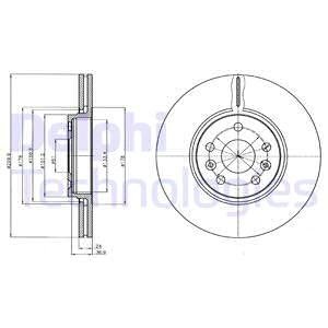 BG4338 Гальмівний диск DELPHI підбір по vin на Brocar