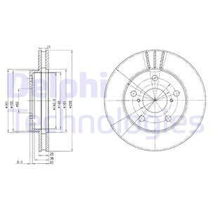 BG3355 Тормозной диск DELPHI подбор по vin на Brocar