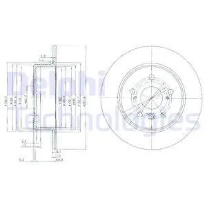 BG3183 Тормозной диск DELPHI подбор по vin на Brocar