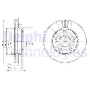 BG3172 Гальмівний диск DELPHI підбір по vin на Brocar