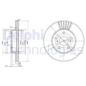 BG3171 Гальмівний диск DELPHI підбір по vin на Brocar