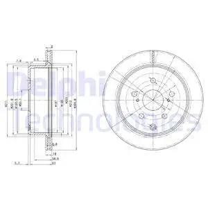 BG3166 Гальмівний диск DELPHI підбір по vin на Brocar