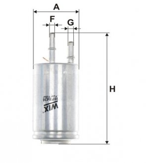 WF8436 Фильтр топлива WIX FILTERS підбір по vin на Brocar