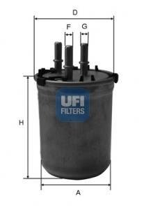 2403300 Фильтр топлива UFI подбор по vin на Brocar