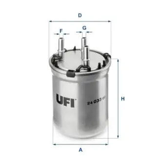 2403300 Фільтр палива UFI підбір по vin на Brocar