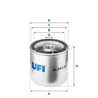 2435200 Фільтр палива UFI підбір по vin на Brocar