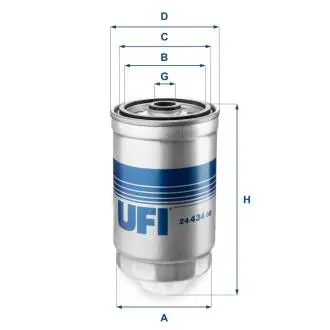2443400 Фильтр топлива UFI подбор по vin на Brocar