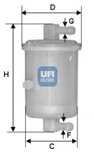 3101701 Фільтр палива UFI підбір по vin на Brocar