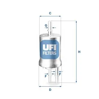 3185500 Фільтр палива UFI підбір по vin на Brocar