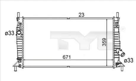 7100056R Теплообменник TYC подбор по vin на Brocar