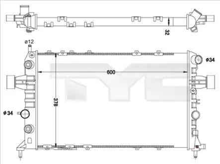 7250040R Теплообмінник TYC підбір по vin на Brocar