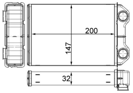 AH251000S NAGRZEWNICA MAHLE / KNECHT підбір по vin на Brocar