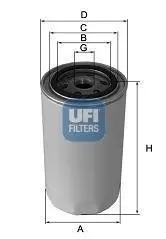 2359100 Фільтр масляний UFI підбір по vin на Brocar