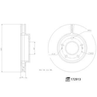 172913 TARCZA HAM. FEBI BILSTEIN підбір по vin на Brocar