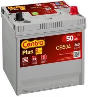 CB504 Стартерная аккумуляторная батарея Centra підбір по vin на Brocar