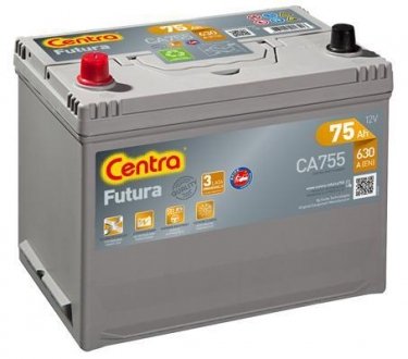 CA755 Стартерная аккумуляторная батарея Centra подбор по vin на Brocar