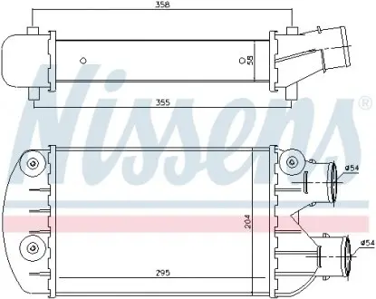 96701 Інтеркулер NISSENS підбір по vin на Brocar