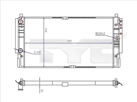 7370068R CHLODNICA TYC підбір по vin на Brocar