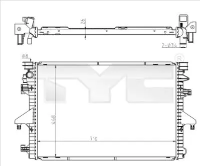 7370069 CHLODNICA TYC підбір по vin на Brocar