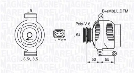 063377425010 Генератор MAGNETI MARELLI підбір по vin на Brocar
