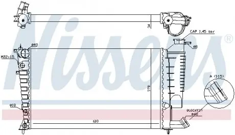 61317A Радіатор NISSENS підбір по vin на Brocar