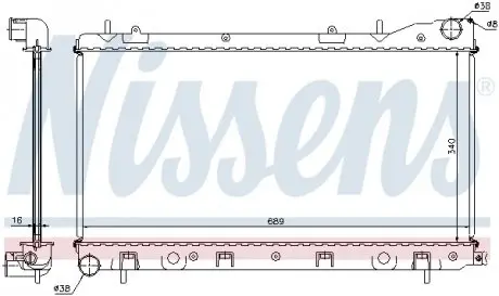67706A Радиатора NISSENS подбор по vin на Brocar