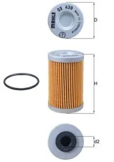 OX439D Фільтр MAHLE / KNECHT підбір по vin на Brocar