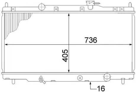 CR1459000S Радіатор, система охолодження двигуна MAHLE / KNECHT подбор по vin на Brocar