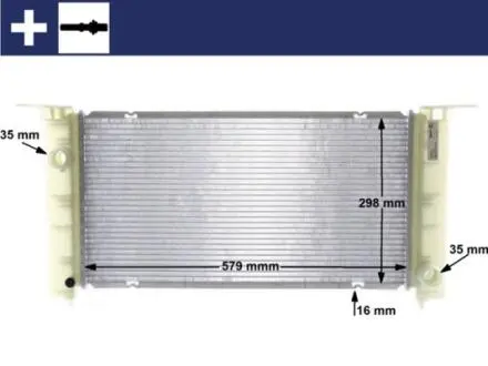 CR1449000S Радіатор, система охолодження двигуна MAHLE / KNECHT підбір по vin на Brocar