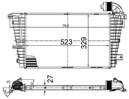 CI513000S Інтеркулер MAHLE / KNECHT підбір по vin на Brocar