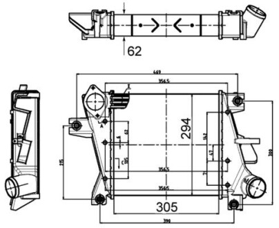 CI507000S Інтеркулер MAHLE / KNECHT підбір по vin на Brocar