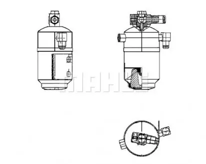 AD109000S Осушувач, система кондиціонування повітря MAHLE / KNECHT підбір по vin на Brocar
