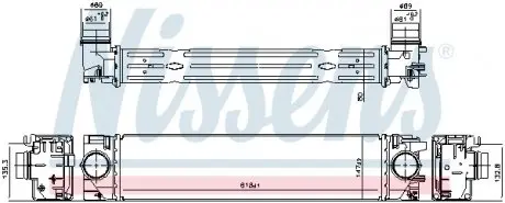 961540 Інтеркулер NISSENS підбір по vin на Brocar