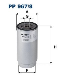 PP9678 Дата: FILTRON підбір по vin на Brocar