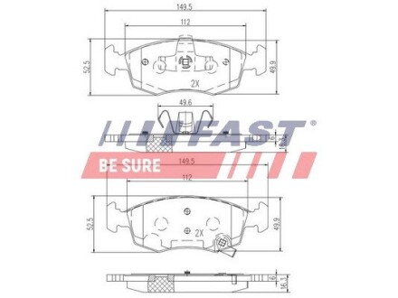 FT29042 Дата: FAST подбор по vin на Brocar