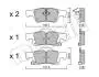 2209280 Колодки тормозные (задние) Jeep Grand Cherokee 3.0 CRD/3.6-5.7 10- METELLI підбір по vin на Brocar