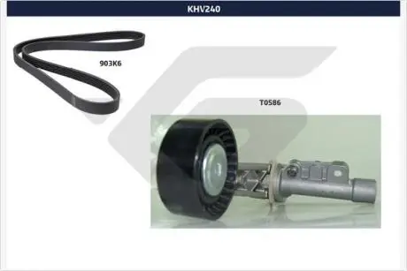 KHV240 KPL PASKA KLIN.C C3,C4,P207 1.4/1.6VTI HUTCHINSON підбір по vin на Brocar