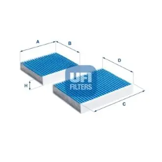 3416400 Фильтр салона (антиаллергия) UFI подбор по vin на Brocar