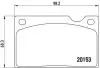 Тормозные колодки дисковые P86 003