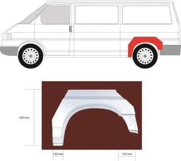 9558593 Арка заднего крыла KLOKKERHOLM підбір по vin на Brocar