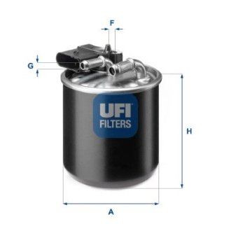 2419400 Топливный фильтр UFI подбор по vin на Brocar