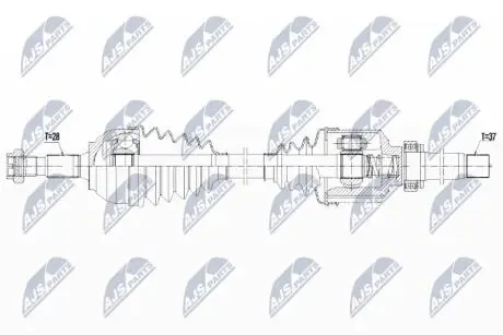 NPWCT129 Півосі NTY підбір по vin на Brocar