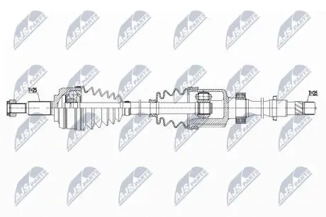 NPWRE179 Півосі NTY підбір по vin на Brocar