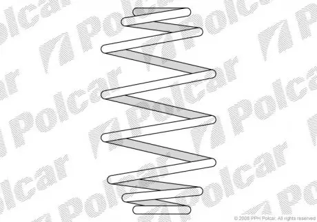 ST583426 Пружина POLCAR підбір по vin на Brocar