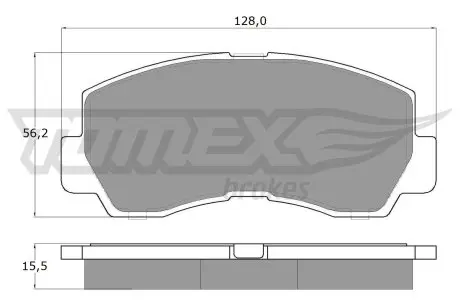 1145 Гальмівні колодки дискові TOMEX підбір по vin на Brocar