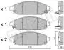 2207190 Колодки тормозные (передние) Jeep Grand Cherokee III/IV 04-/Commander 05-10 METELLI підбір по vin на Brocar