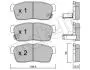 Колодки тормозные (передние) Chevrolet Cruze 00-08/Subaru Justy 07-/Suzuki Ignis 00-/Nissan Pixo 09- 2204150